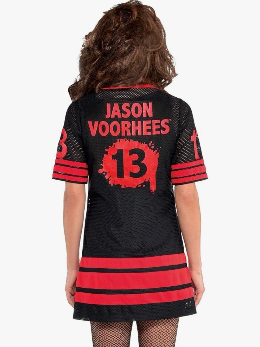 Friday the 13th Jason Vorhees Horror Mask Graphic Jersey Dress - Picture 3 of 9
